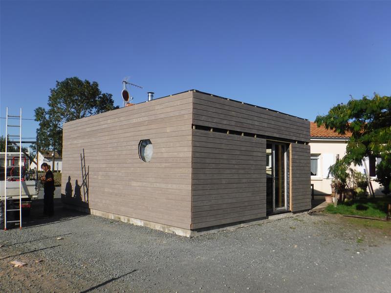 Bardage d'une extension bois à Niort (79)